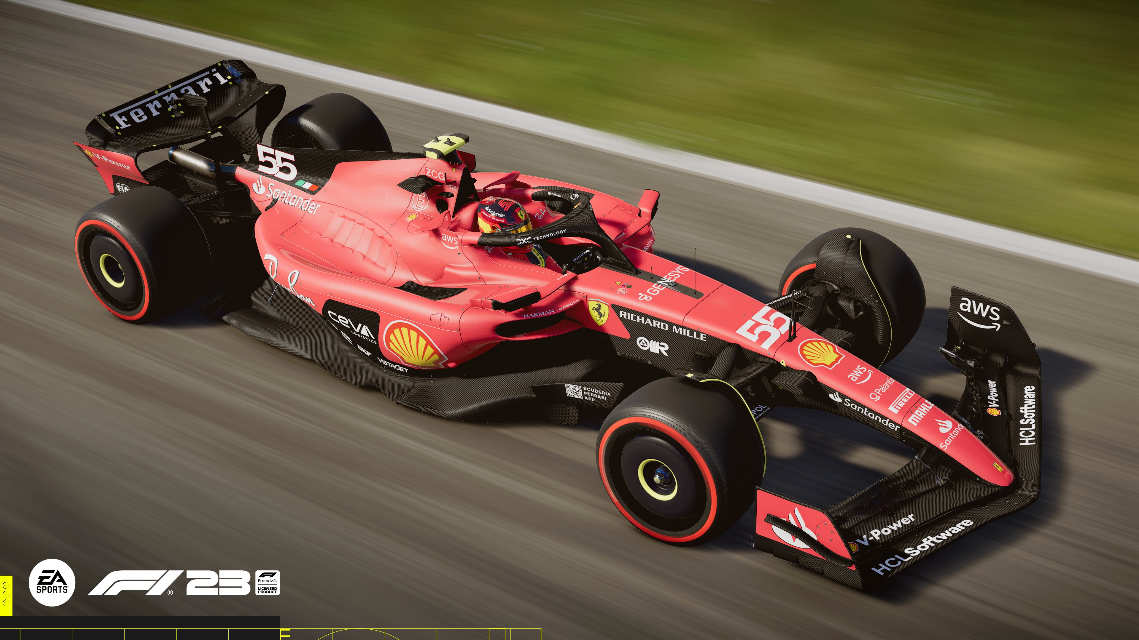 F1 23 Ferrari car.